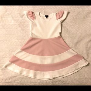 Girls Pink & White Dress